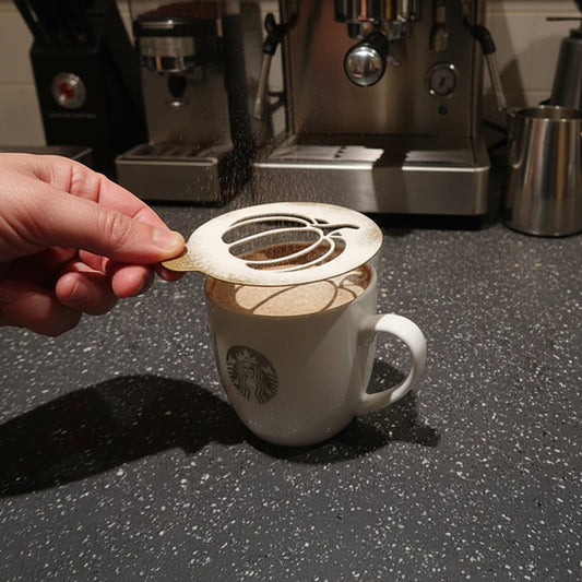 Okunaii™ Decorative Pumpkin Cappuccino & Latte Coffee Stencil - Perfect for Halloween!
