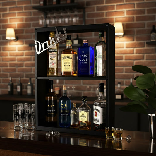 Okunaii™ Free-Standing Drinks & Alcohol Shelf
