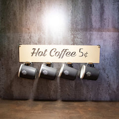 Okunaii™ Retro Americana Wall Mount Coffee Mug Holder