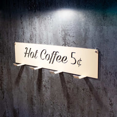 Okunaii™ Retro Americana Wall Mount Coffee Mug Holder