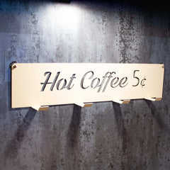 Okunaii™ Retro Americana Wall Mount Coffee Mug Holder