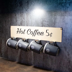 Okunaii™ Retro Americana Wall Mount Coffee Mug Holder