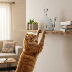 Okunaii™ Metal Cat Silhouette Ornament