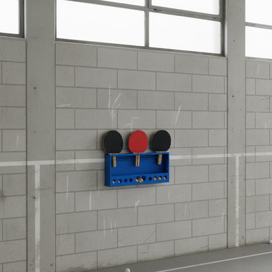 BlackSteel™ Ping Pong Ball Holder & Paddle Storage