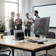 TechShieldz 2-in-1 Vertical Desktop Stand For Tablets & Laptops