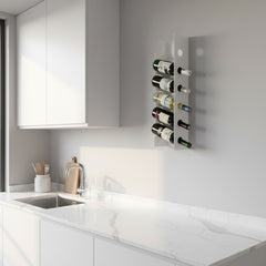 Okunaii™ Open Sided Wall Mount Wine Rack (6 Bottle Capacity)