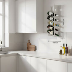 Okunaii™ Open Sided Wall Mount Wine Rack (6 Bottle Capacity)