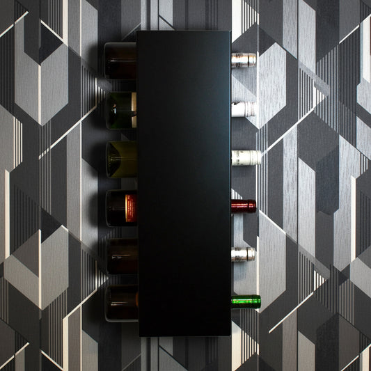 Okunaii™ Modern Wall Mount Wine Rack (6 Bottle Capacity)