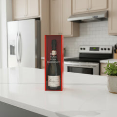 Novelty Drinks Bottle Storage Box "Break Glass in an Emergency"