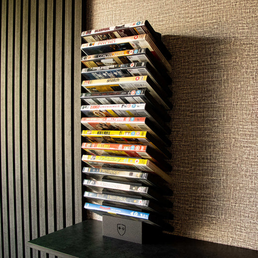 GameShieldz™ Wall Mount Games Storage Tower Rack (3 Sizes Available)