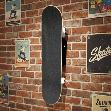 BlackSteel™ Skateboard Wall Mount Display Bracket (1 Board)