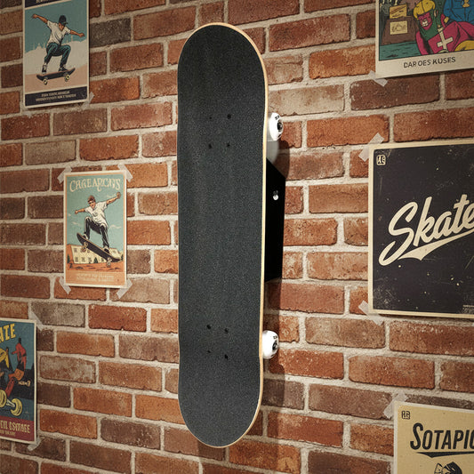 BlackSteel™ Skateboard Wall Mount Display Bracket (1 Board)