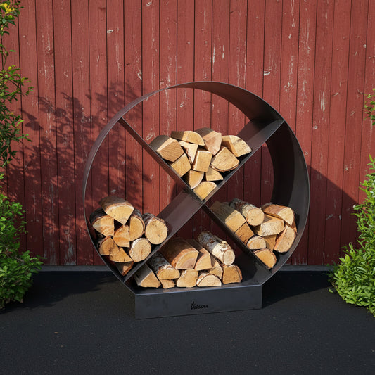 Volcann™ Tall Outdoor Circular Log Store