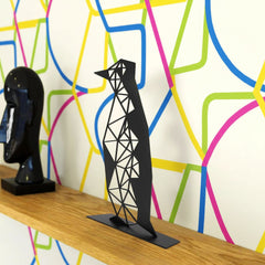 Okunaii™ Geometric Metal Penguin Ornament