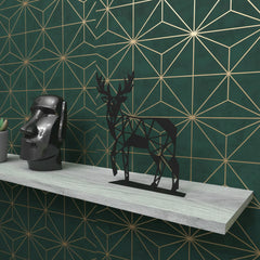 Okunaii™ Geometric Metal Stag Ornament