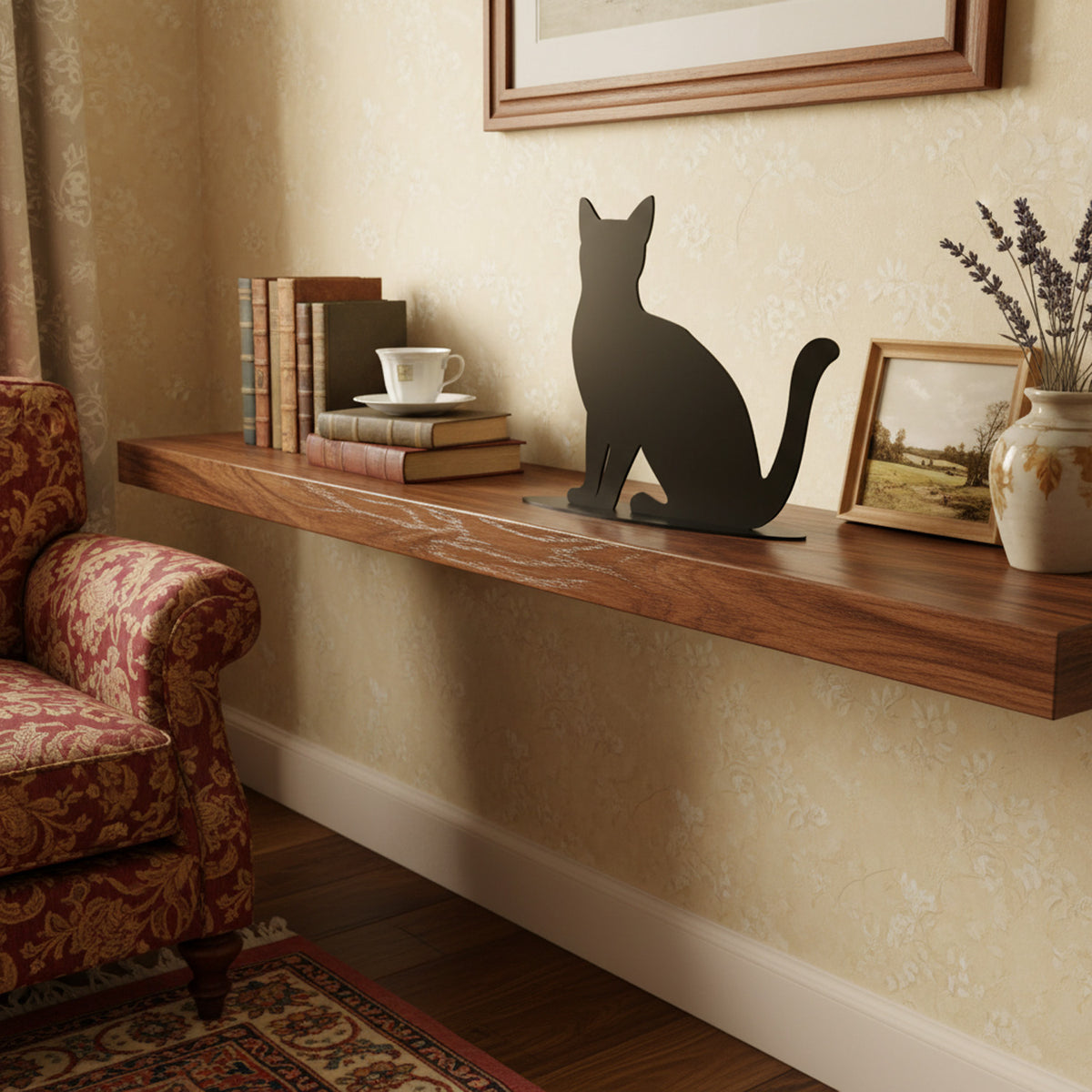 Okunaii™ Metal Cat Silhouette Ornament