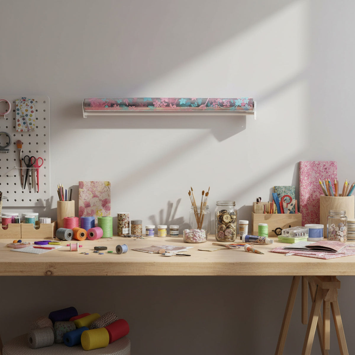 Craftsadora Wall Mount Cellophane Dispenser