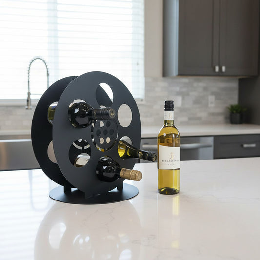At The Movies Film Reel Wine Rack