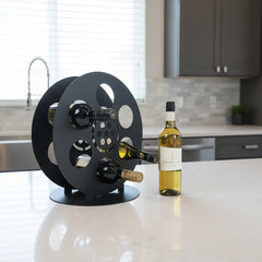 At The Movies Film Reel Wine Rack