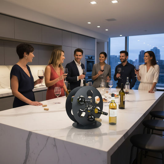 At The Movies Film Reel Wine Rack