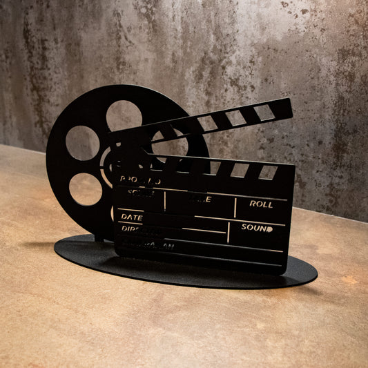 At The Movies Film Clapper Board & Film Reel Ornament
