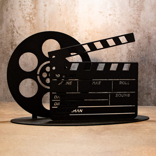 At The Movies Film Clapper Board & Film Reel Ornament