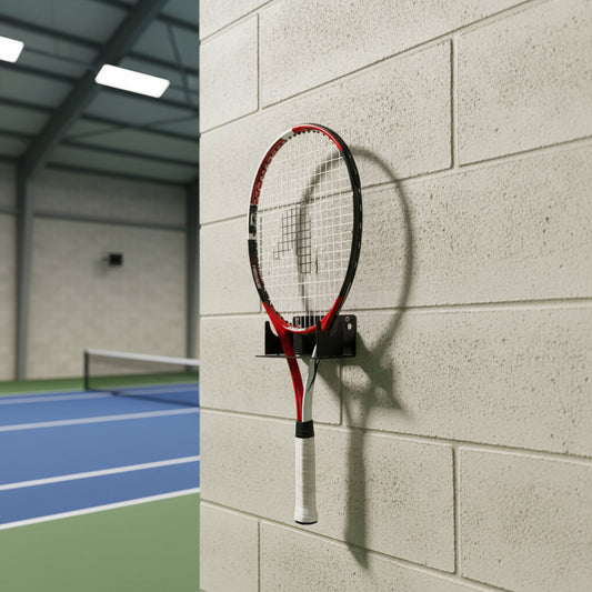BlackSteel™ Wall Mount Tennis Racket Holder