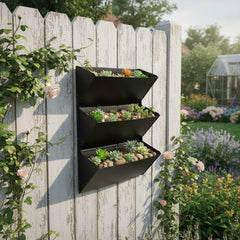 Bellamy Wall Mount Herb Garden & Tiered Planter