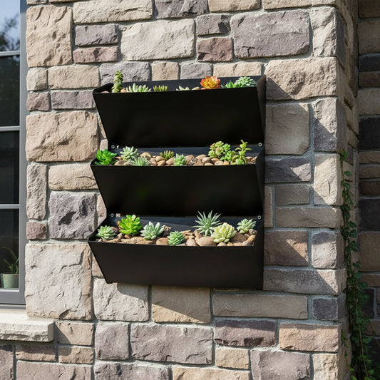 Bellamy Wall Mount Herb Garden & Tiered Planter