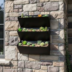 Bellamy Wall Mount Herb Garden & Tiered Planter