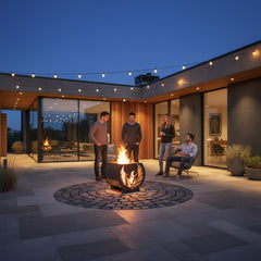 Volcann™ Fenix Rustic Steel Fire Pit with Phoenix Design