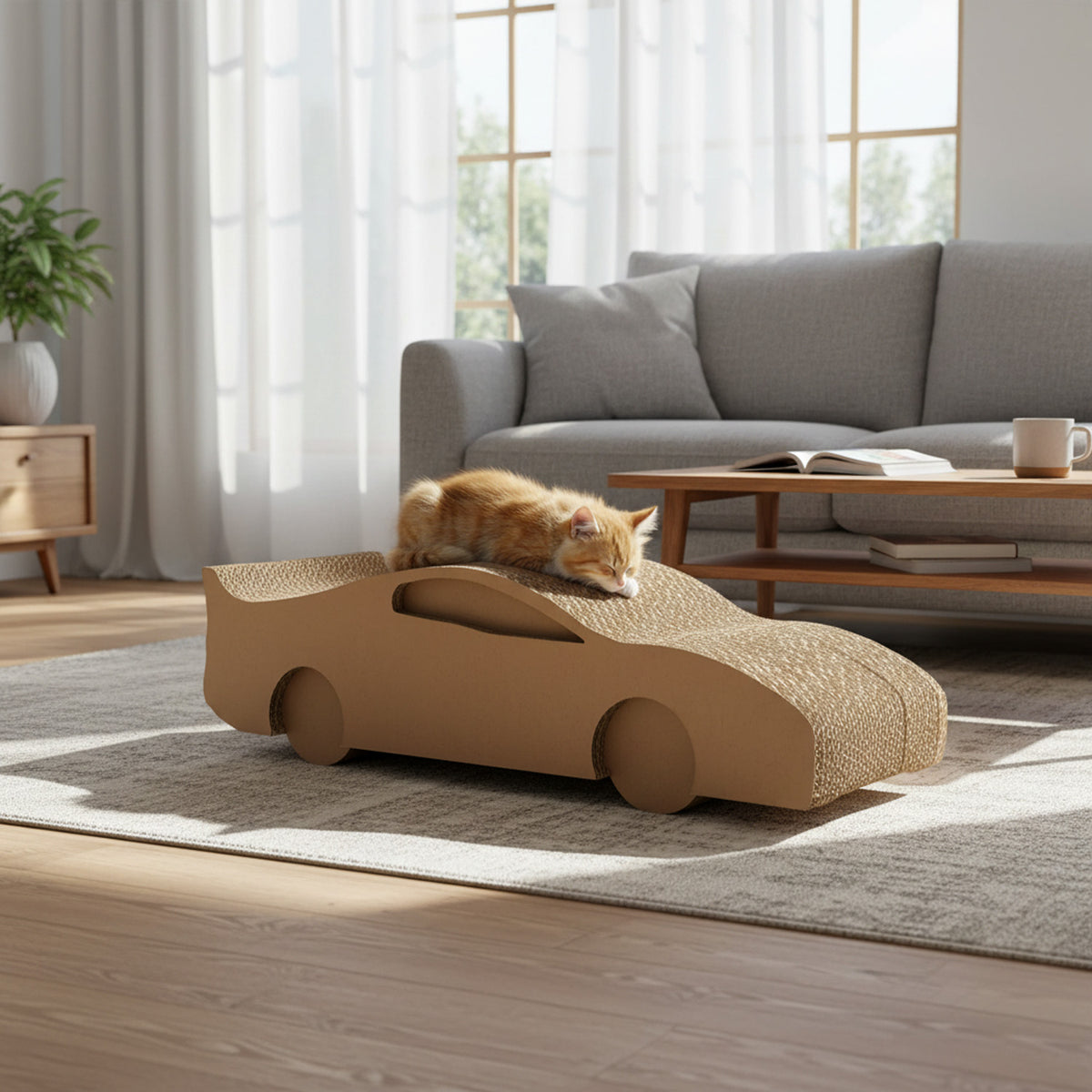 Jakes Farm Yard Cardboard Cat Car Scratcher