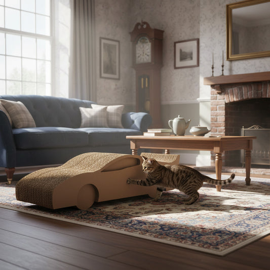 Jakes Farm Yard Cardboard Cat Car Scratcher