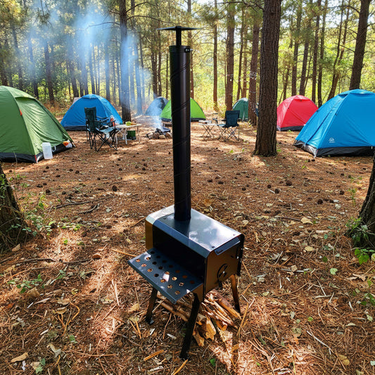 Volcann™ Castra Portable Compact Wood Burning Stove for Camping & Outdoors