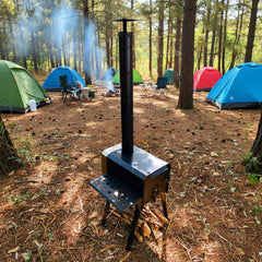 Volcann™ Castra Portable Compact Wood Burning Stove for Camping & Outdoors