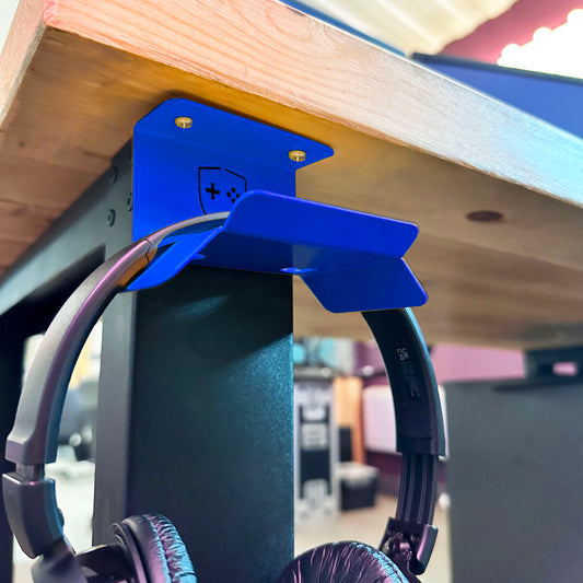 GameShieldz™ Under-Desk Mount Headset & Headphone Hanger Holder