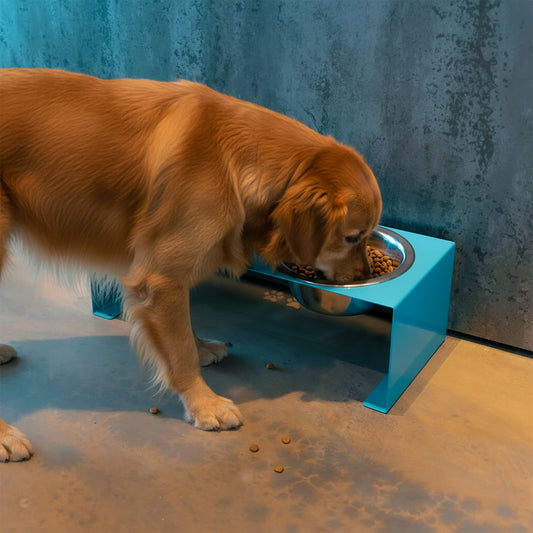 Jake's Farm Yard Double Bowl Evelated Riser & Pet Food Stand