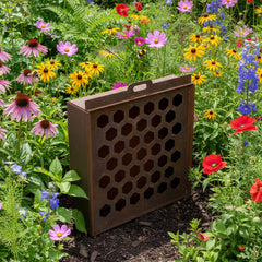 Bellamy Rustic Steel Wall Mount Bug & Insect Hotel for Gardens