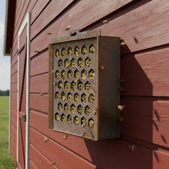 Bellamy Rustic Steel Wall Mount Bug & Insect Hotel for Gardens