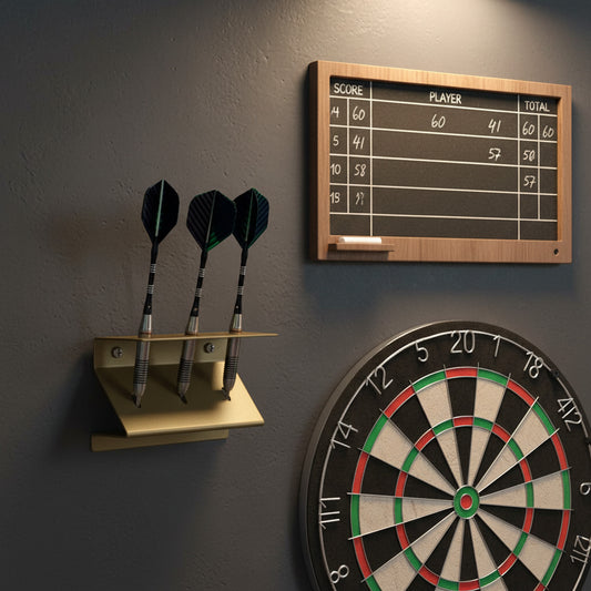 BlackSteel™ Wall Mount 3-Slot Darts Holder