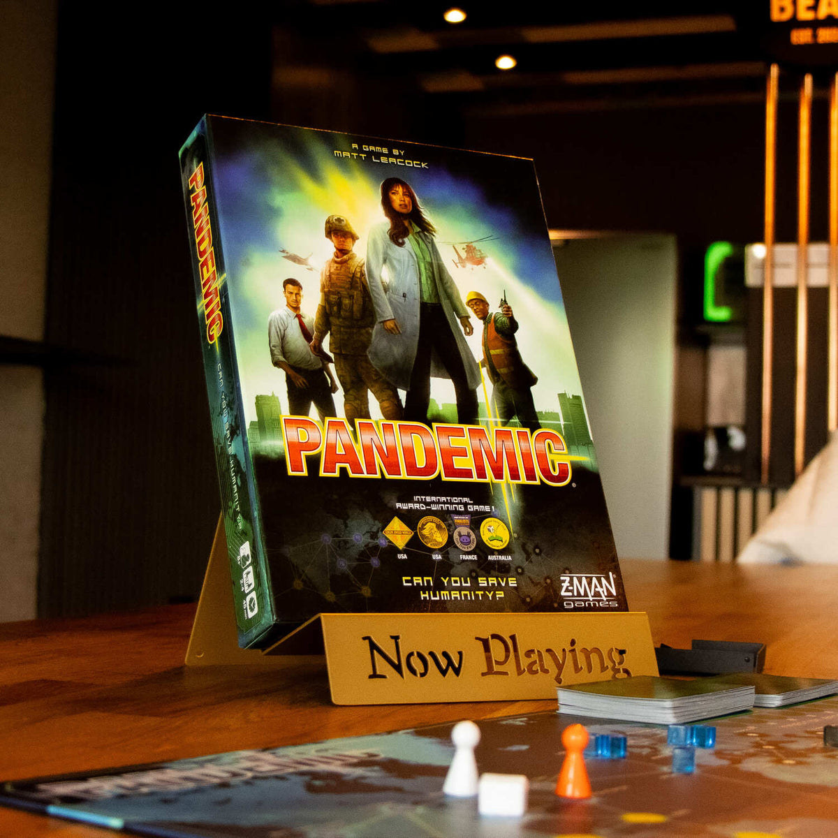 MeepleMounts Tabletop "Now Playing" Board Game Display Stand