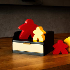 MeepleMounts Board Game Organiser Chest & Piece Caddy with Drawer