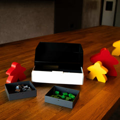 MeepleMounts Board Game Organiser Chest & Piece Caddy with Drawer
