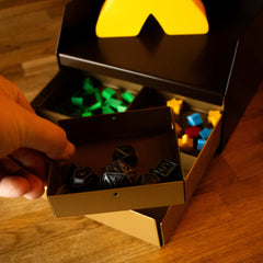 MeepleMounts Board Game Organiser Chest & Piece Caddy with Drawer