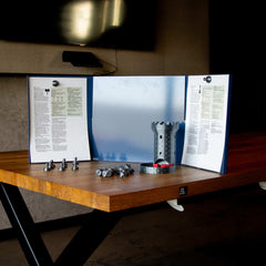 MeepleMounts Tabletop 3-Part Slot-In Magnetic RPG Dungeon Master Screen