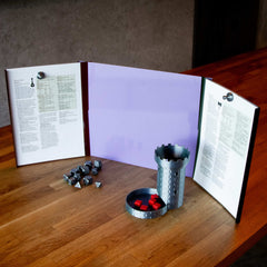 MeepleMounts Tabletop 3-Part Slot-In Magnetic RPG Dungeon Master Screen