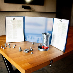 MeepleMounts Tabletop 3-Part Slot-In Magnetic RPG Dungeon Master Screen