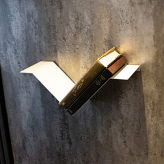 Okunaii™ Chapter Wall Mount Floating V-Shaped Book Shelf