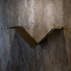 Okunaii™ Chapter Wall Mount Floating V-Shaped Book Shelf