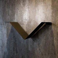 Okunaii™ Chapter Wall Mount Floating V-Shaped Book Shelf